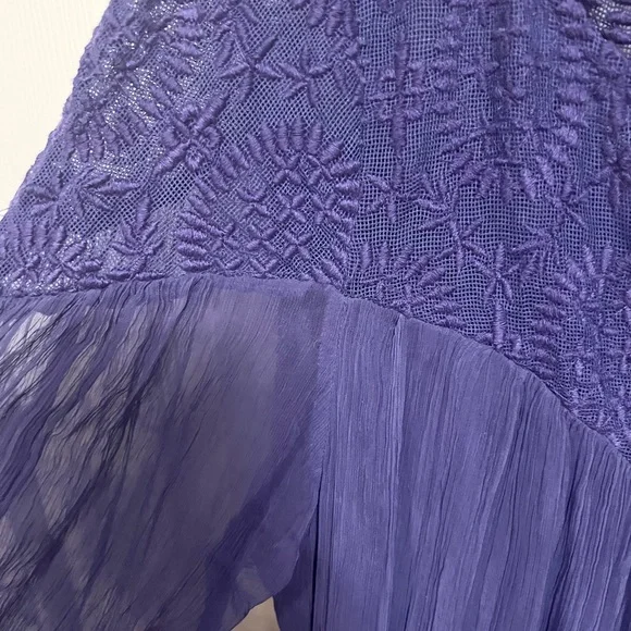 NWT Sundance Rivoli Dress In Lapiz Prairie Cottagecore size XL - Picture 6 of 10